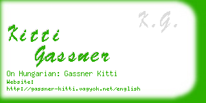 kitti gassner business card